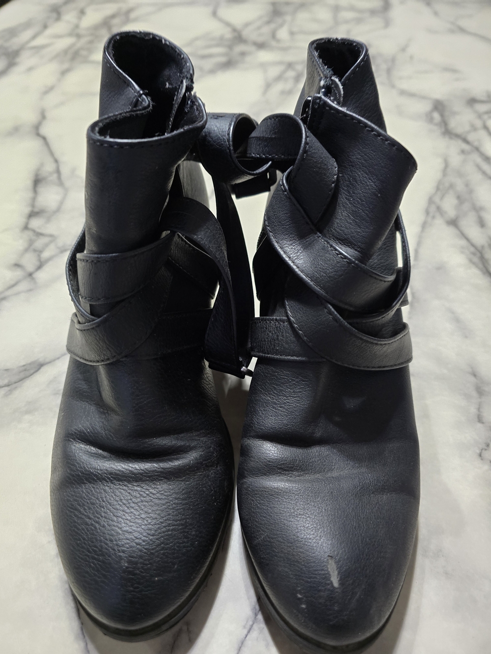 American Eagle Women's Black Strappy Ankle Boots